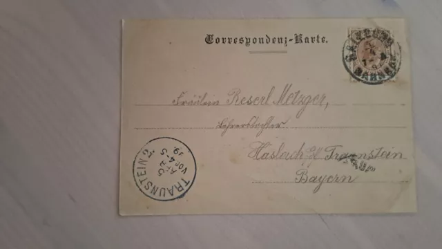 Ak Gruss aus Maria Plain b. Salzburg gel. 1899 2