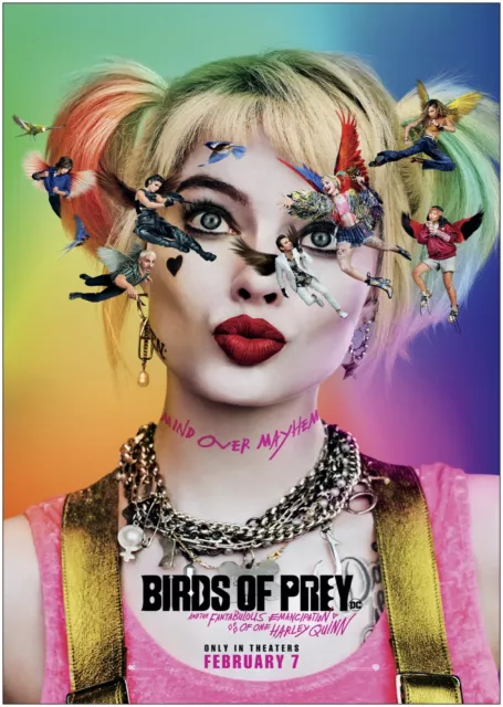 Harley Quinn Birds of Prey Film Premium METALL Poster Kunstdruck Geschenk 2