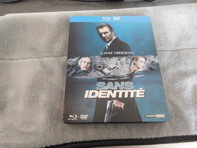 Sans Identite   Liam Neeson   Boitier Metal  Blu-Ray + Dvd    Tres Bon Etat