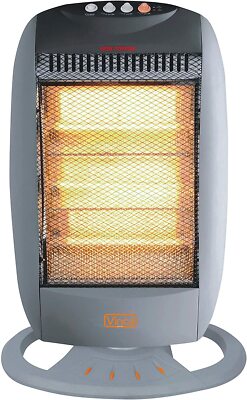 Stufa alogena da esterno antipioggia/antipolveri 2000W Vinco 70165 