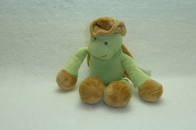 Doudou Tortue Peluche 24 Cm Marron Vert Tres Bon Etat Kimbaloo