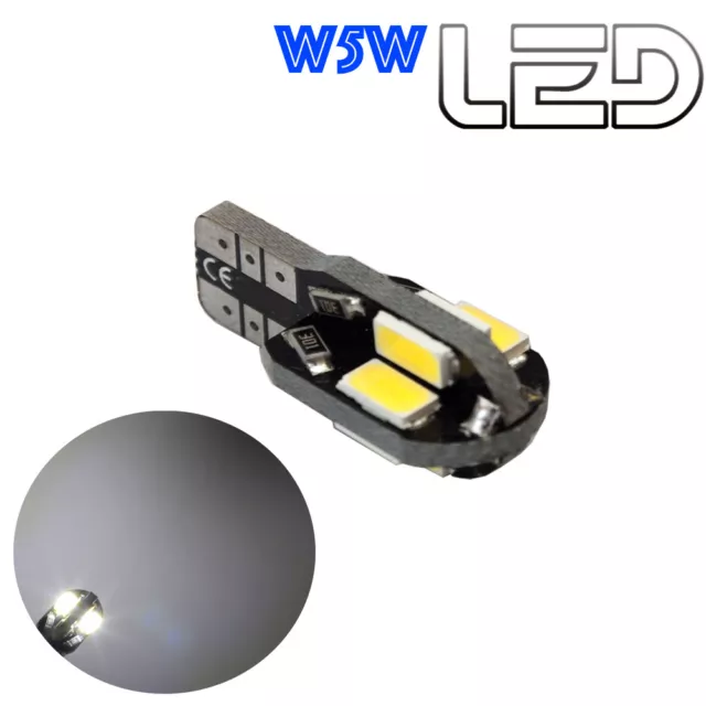 1 Ampoules W5W T10 LED Blanc éclairage Lumière Resistance anti erreur ODB