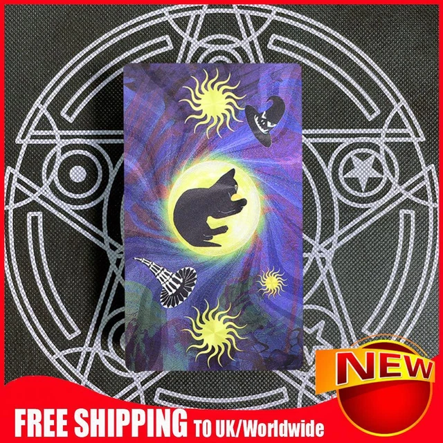 PVC Mysterious Board Tarot Game Gold Foil Waterproof for Children Holiday Gifts