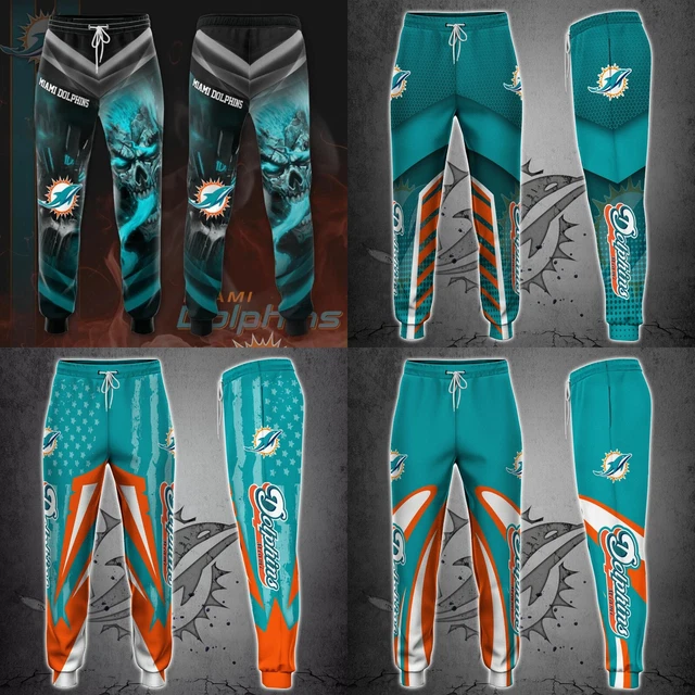 Miami Dolphins Mens Casual Sweatpants Gym Workout Pants Sports Trousers Gift