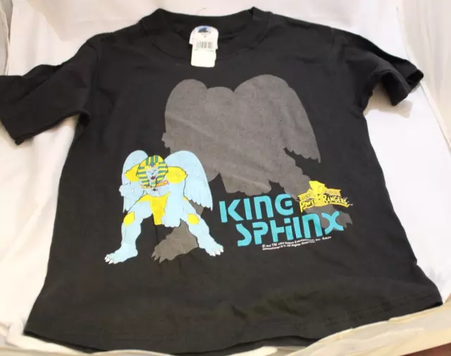 VINTAGE 1993 MIGHTY Morphin Power Rangers King Sphinx Kids Shirt Saban ...