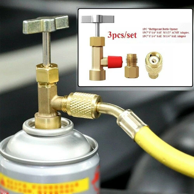 Ottieni prestazioni ottimali con il set di strumenti adattatore serbatoio CA adattatore R134A (3 pz/set)