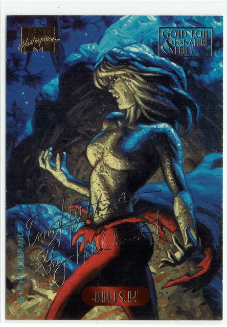 Marvel Masterpieces 1994 Gold Foil Signature Series Card #53 - Husk