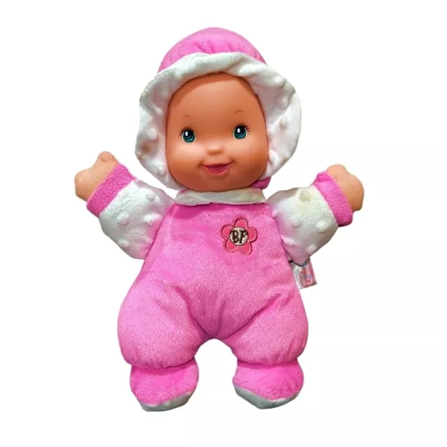 Goldberger Baby's First Minky So Soft Pink Doll Lovey Plush Rattle Toy 12 inch