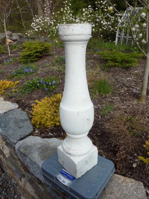 wow HUGE cement victorian porch baluster column 27 x 6"
