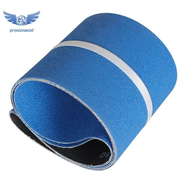2 Piece 80 GRIT PREMIUM ZIRCONIA, X-WEIGHT SANDING BELTS 6" × 48"