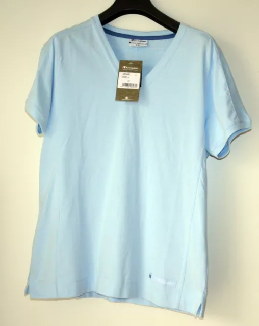 Tee-shirt "Champion" bleu ciel taille L neuf