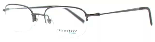 Freudenhaus Damen Herren Brillenfassung COLLINS GUN Titanium Halbrand