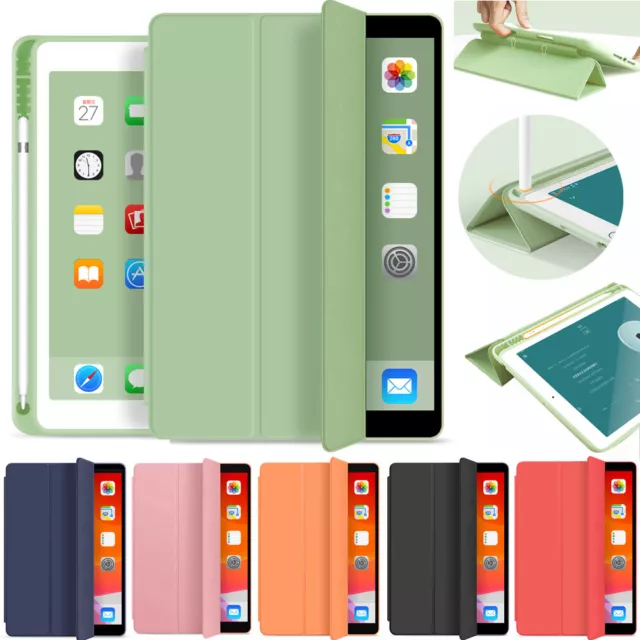 Shockproof Case With Pen Holder For iPad 5/6/7/8/9th Gen Air Pro 11/12.9 Mini 6