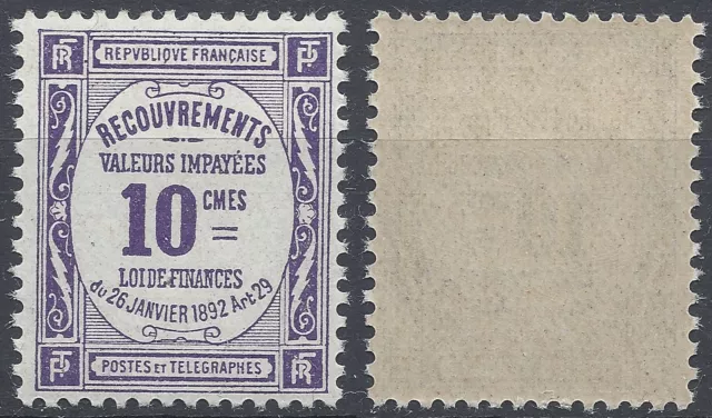 France Timbre Taxe N°44 Neuf ** Luxe Mnh