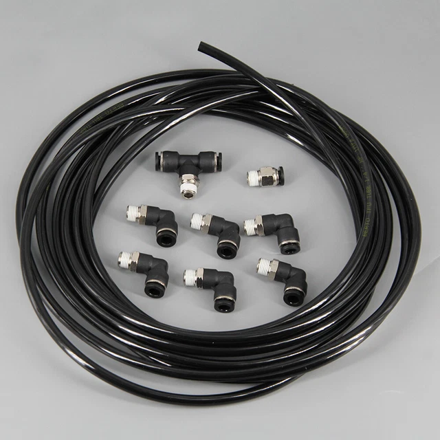 USA PUSH LOCK Vacuum Fitting Kit Turbo Wastegate & Solenoid For Turbo