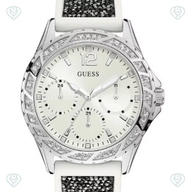 Montre à quartz analogique pour femme GUESS g Twist avec bracelet en silicone W1096L1 2