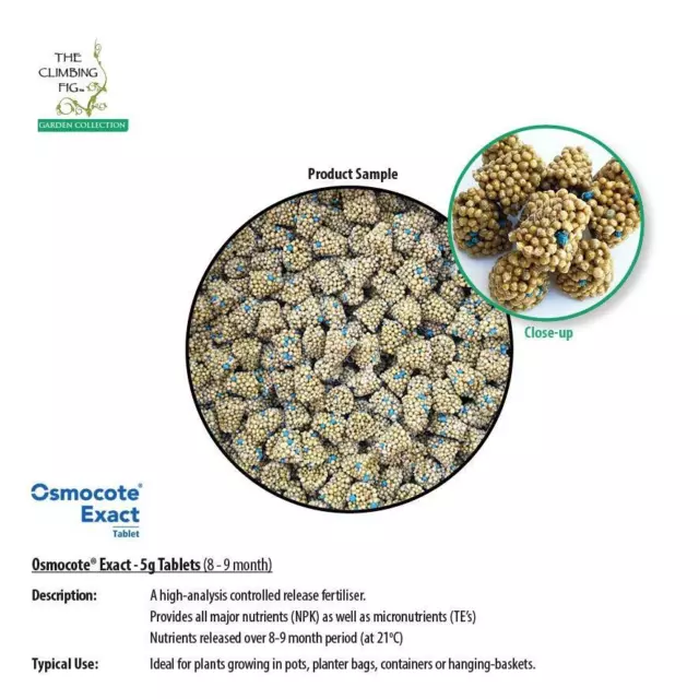 Osmocote Exact 8-9 Month Controlled Slow Release Fertiliser Tablets. For pot