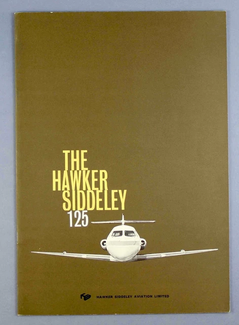 Hawker Siddeley Hs125 Manufacturers Sales Brochure Private Jet