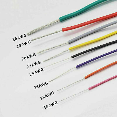 Stranded UL1007 18AWG 20AWG 22AWG 24AWG 26AWG 300V PVC Electric Wire Cable ROHS