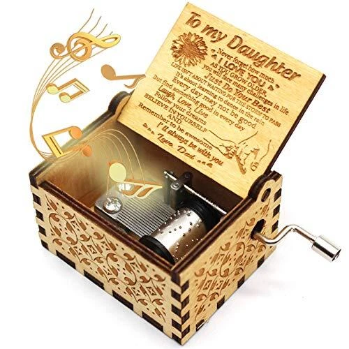 Wooden Music Box- You are My Sunshine Music Box, from Dad to Daughter