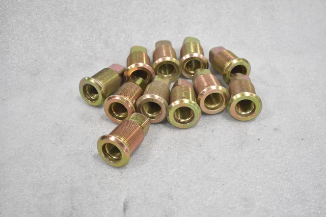 88 3F Inner Wheel Lug Nut Left Hand Thread 2-1/4" Length (Lot Of 11)