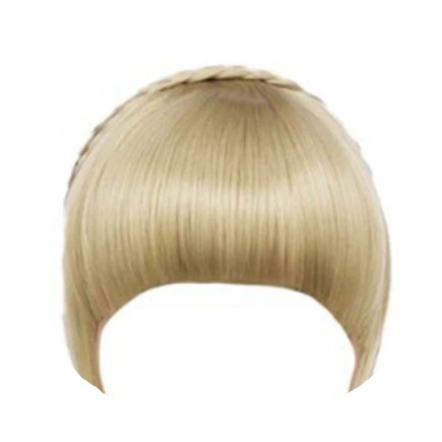 Peluca de fiesta cómoda transpirable onda recta trenzada peluca herramienta de belleza para el cabello