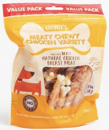 Chester's: Meaty Chewy Chicken Variety 320g