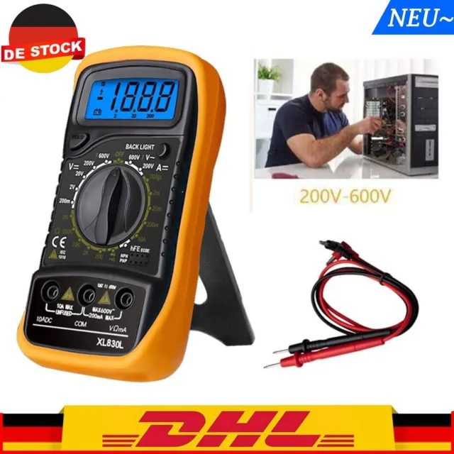 Digital LCD-Multimeter Messgerät AC,DC Strom Strommesser Voltmeter Amperemeter.