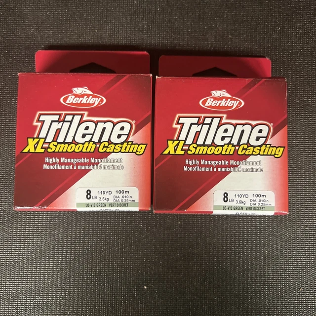 (2) Berkley - TriLene - XL-Smooth Casting - 8lb Test - 100m - Lot L57 (2) Berkley - TriLene - XL-Smooth Casting - 8lb Test - 100m - Lot L57