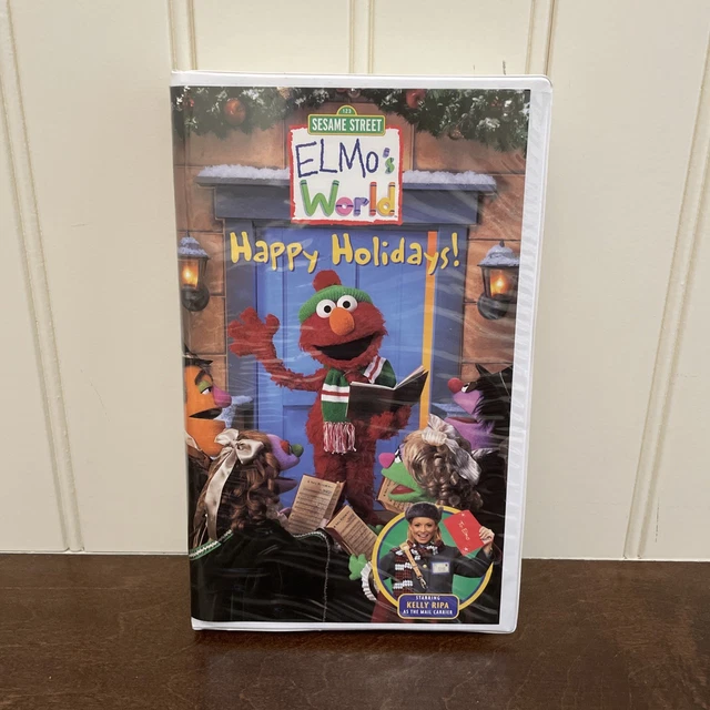 Kelly Ripa Elmo ELMO'S WORLD: HAPPY Holidays VHS 2002 Sesame Street, Kelly Ripa, Sony ...