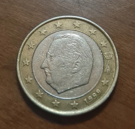 Pièce de Monnaie Belgique  1 Euro 1999