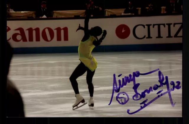 Surya Bonaly Eiskunstlauf Frankreich Foto Original Signiert + G 35824