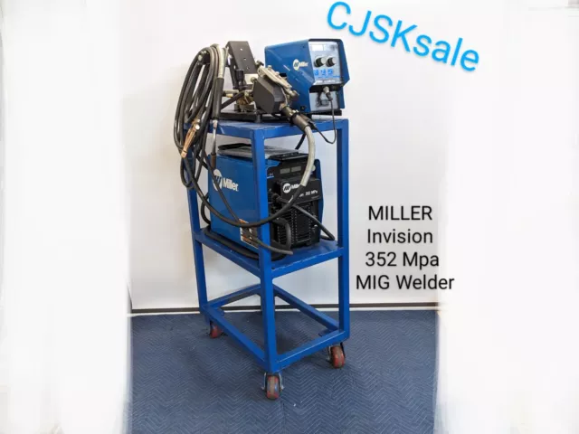MILLER Invision 352 Mpa MIG Welder w/ S-74 Mpa Plus Wire Feeder (USED).