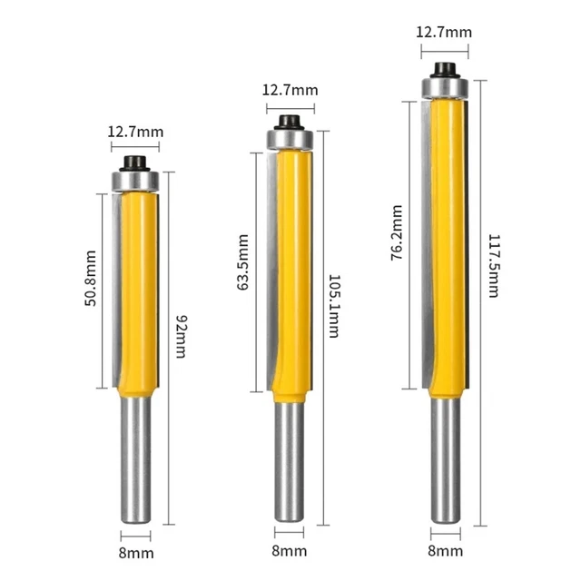 Rodamiento superior cortador de brocas de router carpintería YG6X 12,7 mm / 1/2'