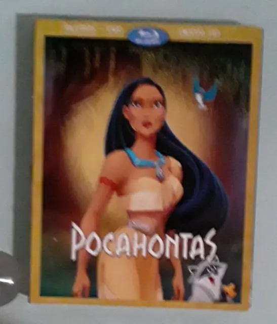 disney  POCAHONTAS  BLU RAY / DVD NEW  slipcover scuffing digital expired