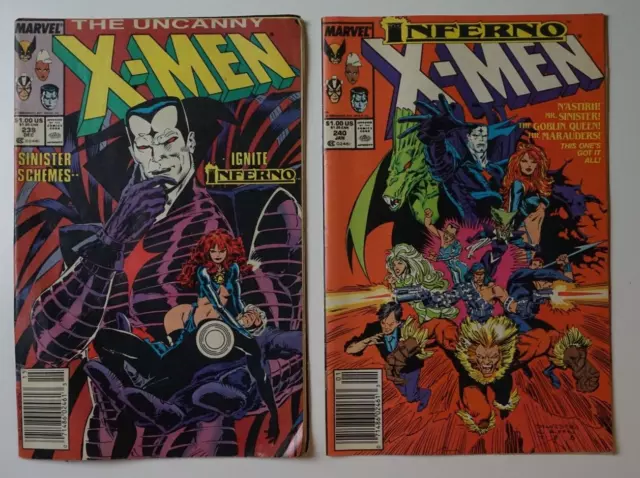 Uncanny X-Men #239, 240 #240, Newsstand Marvel Comics