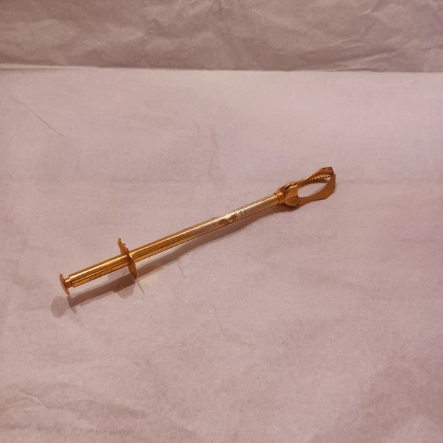 Pince à Sucre Ou Glaçons Dorée – Métal – Vintage 1974 – Fabriquée En France