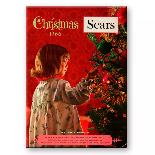 SEARS Christmas Wish Book 1966 Design 3.5 " x 2.5 " FRIDGE MAGNET