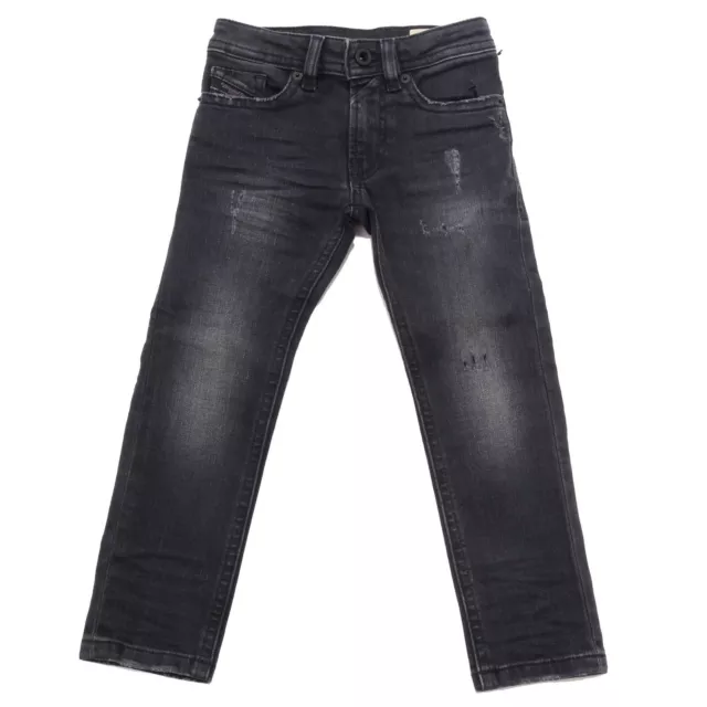 0679AD jeans stretch bimbo boy DIESEL black denim trouser