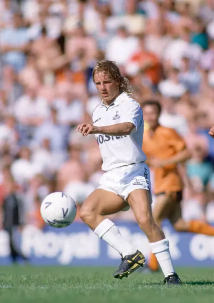 Paul Walsh of Tottenham Hotspur in action, circa 1988. - Old Photo