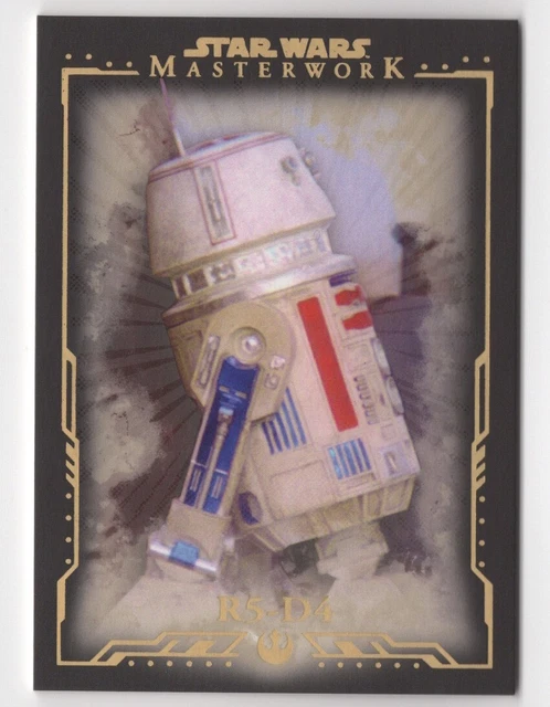 R5-D4 2015 Topps Star Wars Masterwork Gold Parallel Card #38 /99