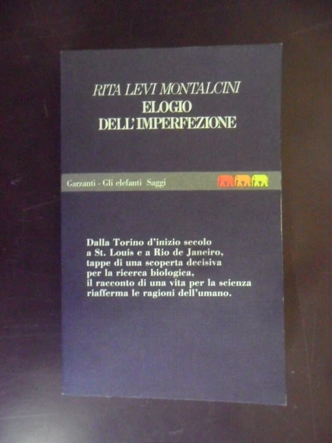 elogio dell'imperfezione levi montalcini 9788811674702