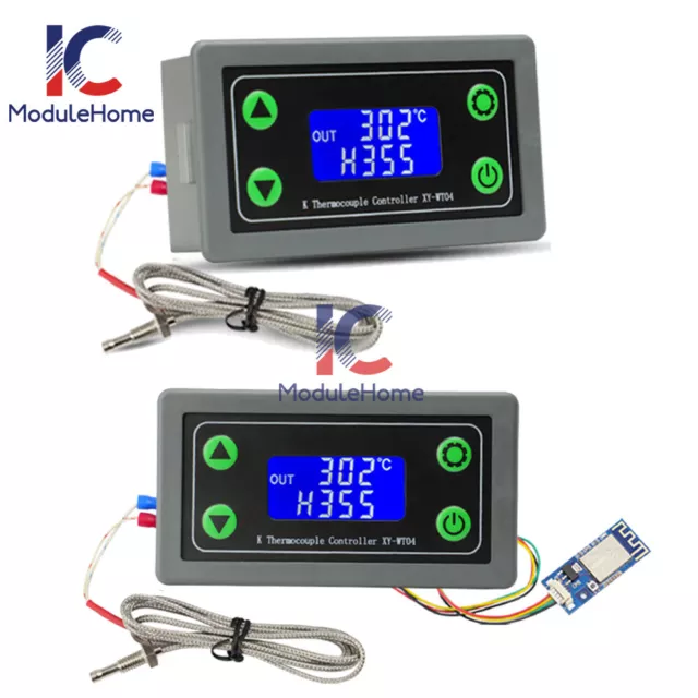 WIFI Remote High Temperature Digital Thermostat K-type Thermocouple -99-999℃ New