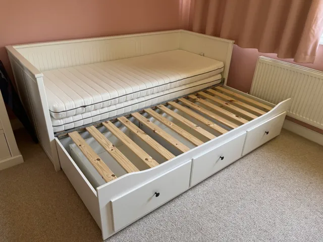 ikea bed with two mattresses