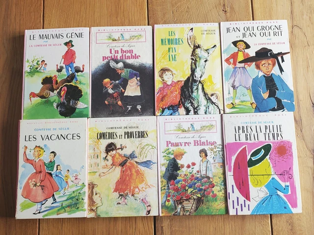 LOT DE 8 livres Bibliothèque rose La Comtesse de Ségur EUR 16,90