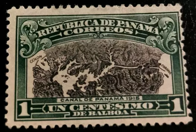 Panamá: 1915-1921 Exposición y Apertura del Canal de Panamá... (Estampilla de Colección).