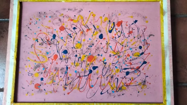 Artista Giulio Turcato , falso d autore, anni 70, tecnica mista. Euro 100. 