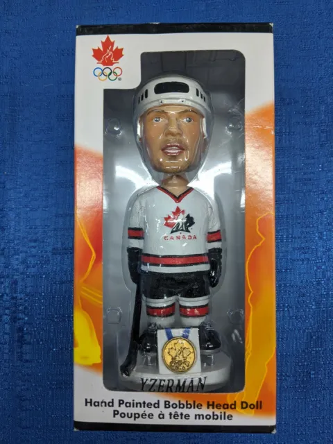 Nhl 2002 Olympics Team Canada Steve Yzerman Bobble Head Mib