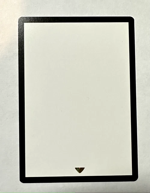 mtg blank card misprint MTG Blank MISPRINT Error Filler Card White Front Black Border MTG Back NM AZ1