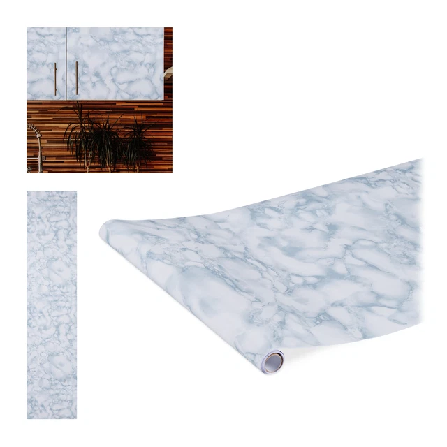2 x Papel adhesivo muebles, Pegatina decorativa, Vinilo autoadhesivo, Mármol